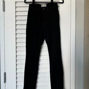 Everlane Way-High Skinny Split Hem Jean, Size 26, Black